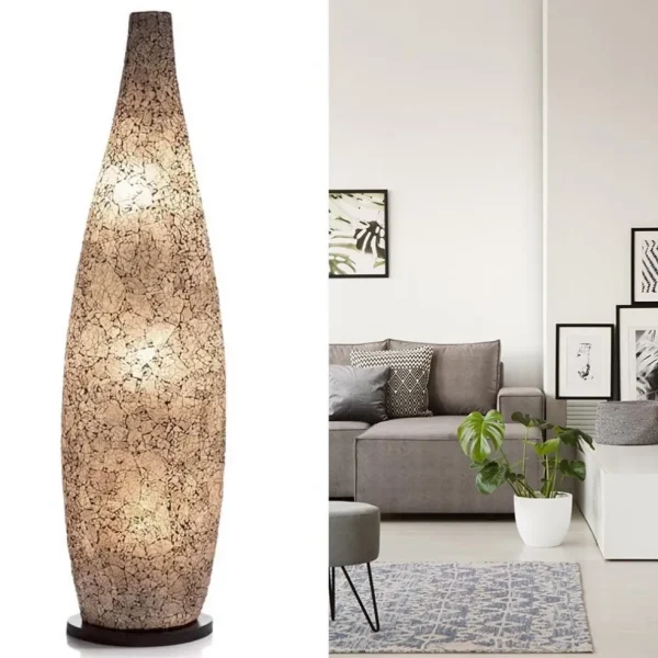 vloerlamp_bottle_mozaiek__4.webp Flash Sale Straluma Vloerlamp bottle mozaiek glas zwart/wit