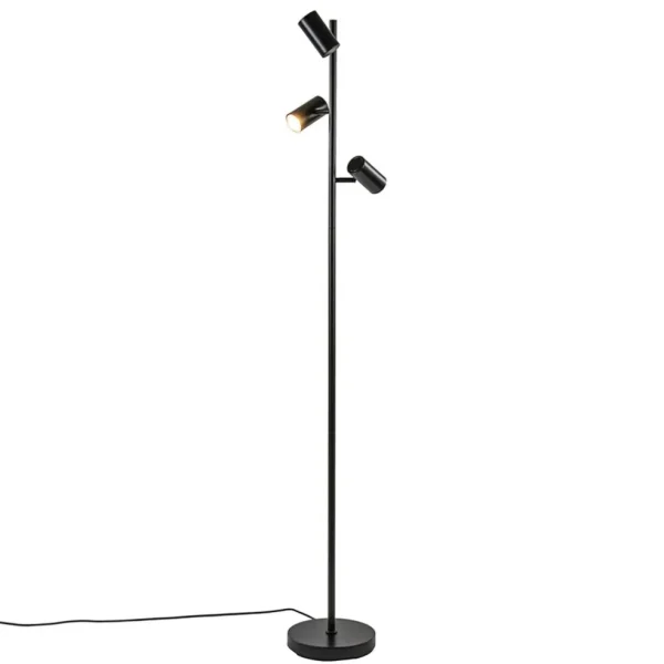 vloerlamp_burgos_l_spot_z_1.webp Store Straluma Vloerlamp Burgos 3L spot zwart 3-st dim