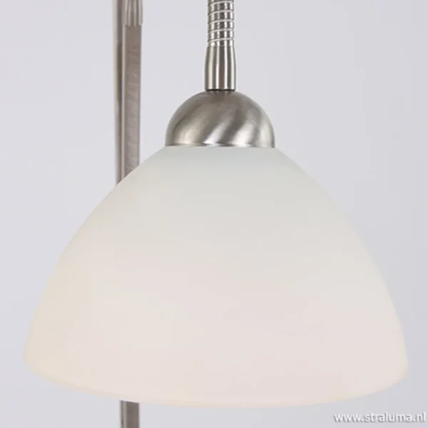 vloerlamp_capri_staalglas_1.webp New Straluma Vloerlamp Capri staal/glas met leeslamp