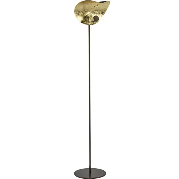 vloerlamp_chapeau_coffeeg_0.webp Online Straluma Vloerlamp Chapeau coffee/goldleaf