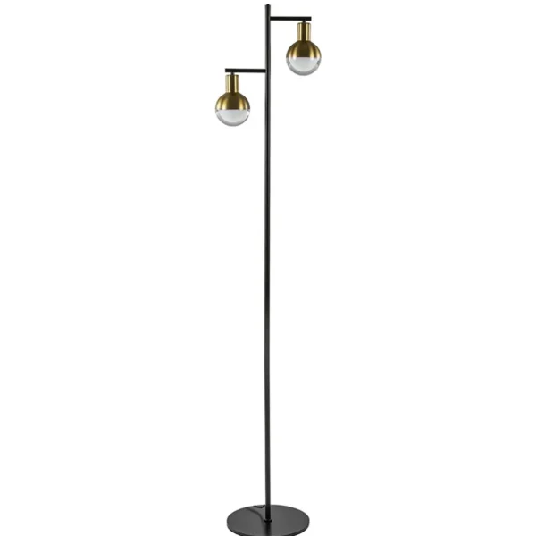 vloerlamp_drop__zwartmatg_0.webp Best Straluma Vloerlamp Drop 2 zwart/matgoud