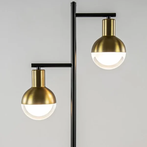 vloerlamp_drop__zwartmatg_2.webp Best Straluma Vloerlamp Drop 2 zwart/matgoud