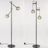 vloerlamp_globe_l_zwartgo_1.webp Hot Straluma Vloerlamp Globe 2-L zwart/goud smokeglas