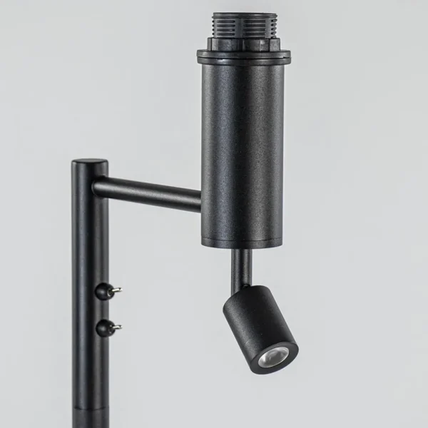 Online Straluma Vloerlamp Havana + leesspot zwart z/kap