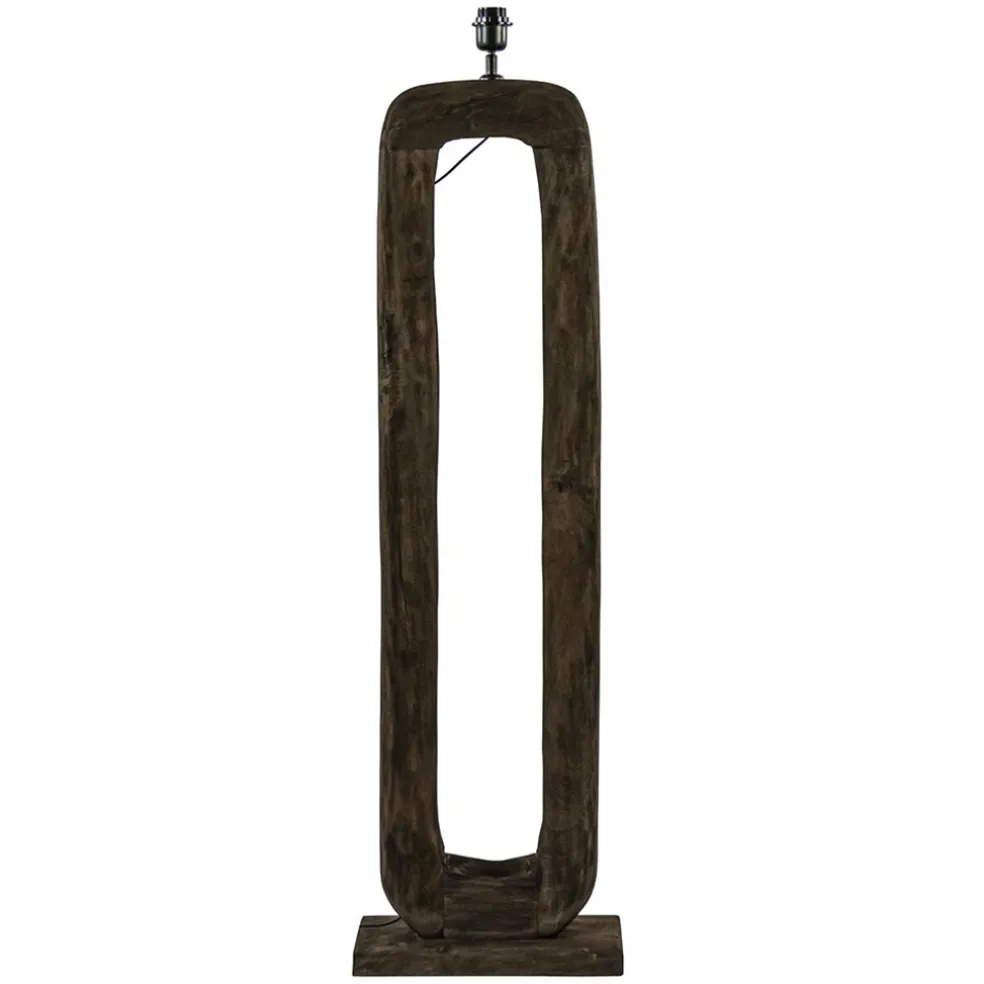 vloerlamp_kelafo_hout_cho_0.webp Online Straluma Vloerlamp Kelafo hout chocolade bruin exclusief kap