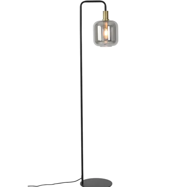 vloerlamp_lekar_zwart_met_1.webp New Straluma Vloerlamp Lekar zwart met smoke glas