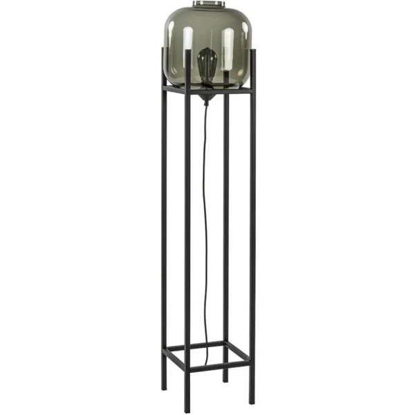 vloerlamp_lett_frame_zwar_0.webp Fashion Straluma Vloerlamp Lett frame zwart/smoke glas