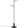Shop Straluma Vloerlamp 2-lichts zwart inclusief 3-standen dimbaar LED