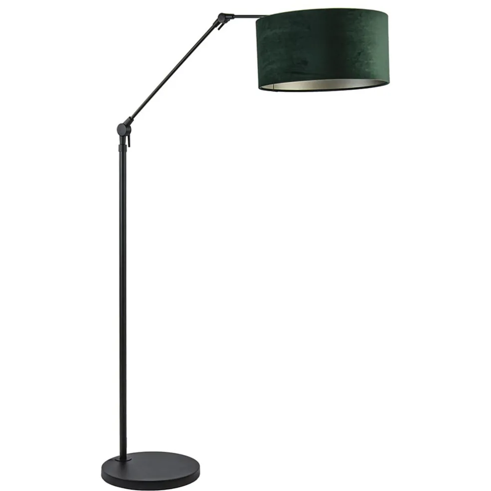 vloerlamp_prestige_chic_z_0.webp Discount Straluma Vloerlamp Prestige Chic zwart/kap groen