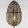 Shop Straluma Vloerlamp Yaelle antiek brons met zwarte voet