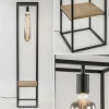 vloerlamp_zwart_frame_met_2.webp Cheap Straluma Vloerlamp zwart frame met houten plank