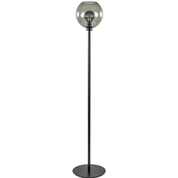 vloerlamp_zwart_met_smoke_0.webp Flash Sale Straluma Vloerlamp zwart met smoke glazen kap