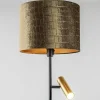 vloerlamp_zwartgoud_met_k_2.webp Cheap Straluma Vloerlamp zwart/goud met kap brons/goud