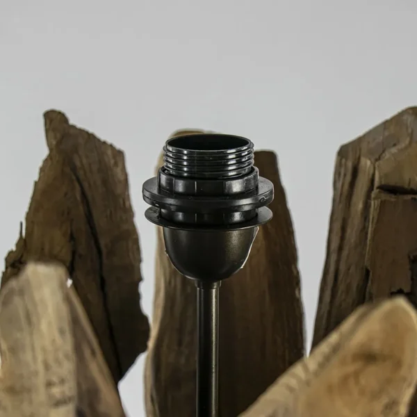 Discount Straluma Vloerlamp/lampvoet Margret hout naturel excl kap