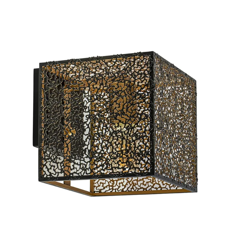 wandlamp_avola_zwartgoud_0.webp Best Sale Straluma Wandlamp Avola zwart/goud