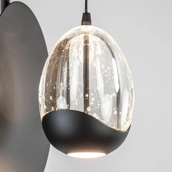 wandlamp_black_egg_zwarth_2.webp Shop Straluma Wandlamp Black Egg zwart/helder glas