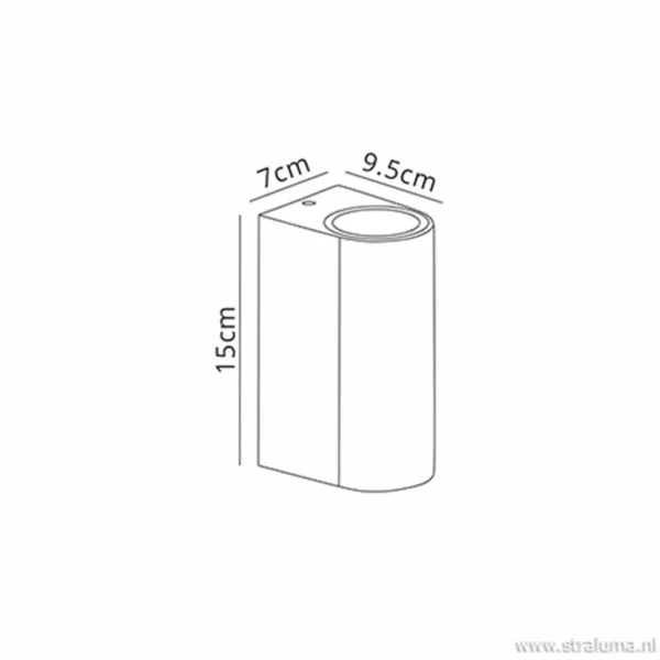wandlamp_buiten_updown_wi_3.webp Cheap Straluma Wandlamp buiten up+down wit IP54