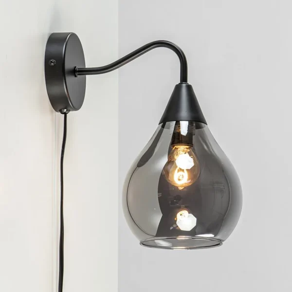 wandlamp_cambio_zwart__sm_1.webp Best Straluma Wandlamp Cambio zwart + smoke glas