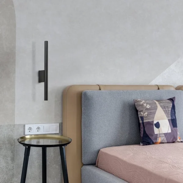 wandlamp_cilinder_smal_zw_4.webp Shop Straluma Wandlamp cilinder smal zwart up+down g9