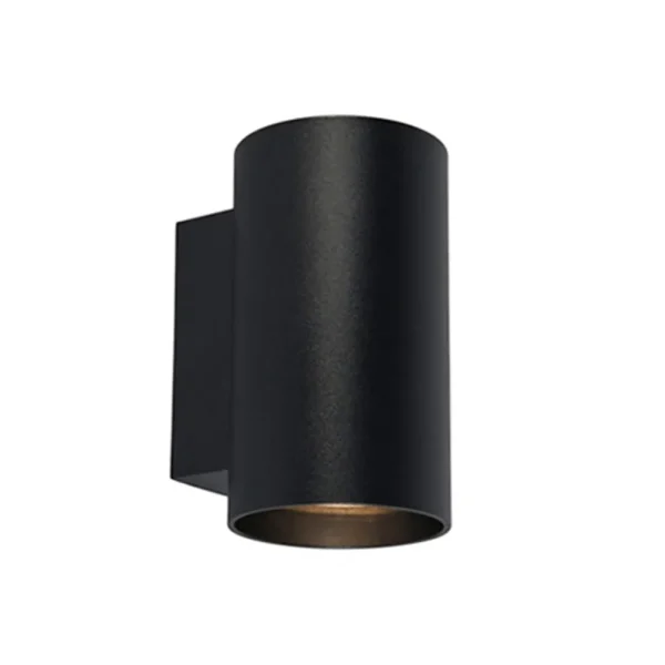 wandlamp_cilinder_zwart_u_0.webp Clearance Straluma Wandlamp cilinder zwart up+down gu10