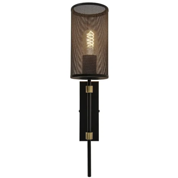 New Straluma Wandlamp cilinder zwart/goud S