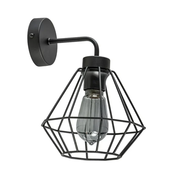 wandlamp_draadkorf_zwart_0.webp Flash Sale Straluma Wandlamp draadkorf zwart