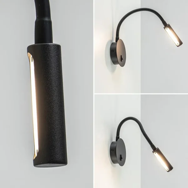 wandlamp_flex_zwart_met_s_3.webp Outlet Straluma Wandlamp Flex zwart met schakelaar
