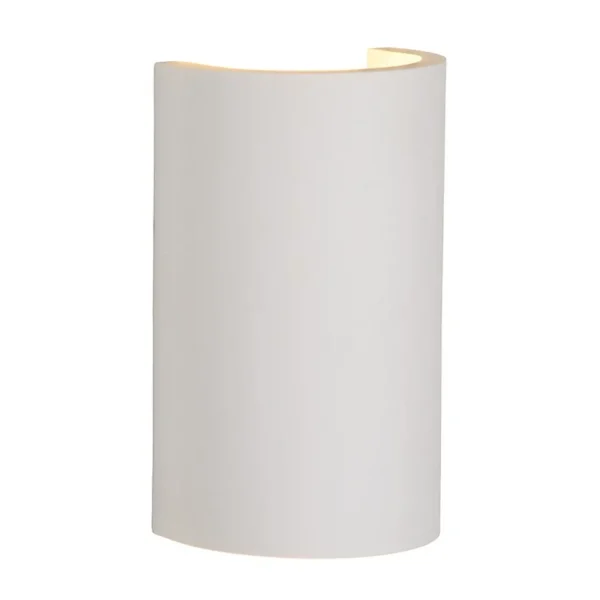 wandlamp_gips_halve_koker_1.webp Best Straluma Wandlamp gips halve koker G9