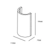 wandlamp_gips_halve_koker_3.webp Best Straluma Wandlamp gips halve koker G9