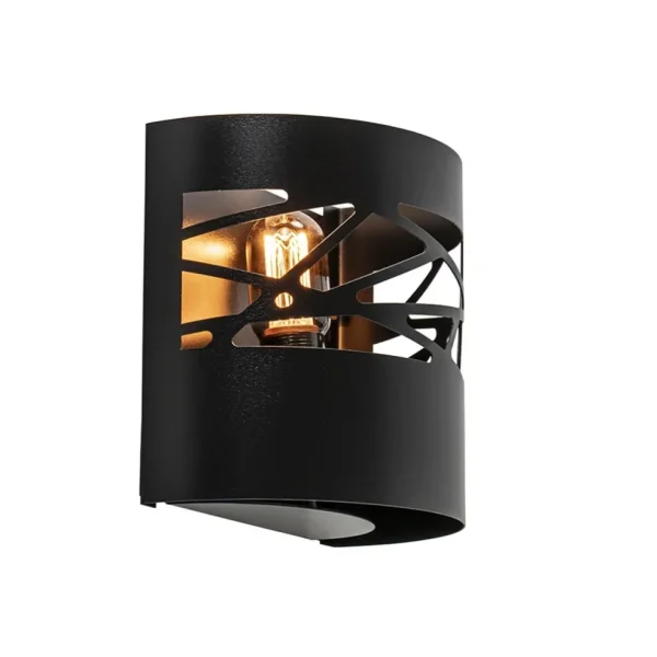 wandlamp_halve_cilinder_m_1.webp Flash Sale Straluma Wandlamp halve cilinder mat zwart