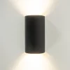 wandlamp_hera_afgerond_zw_2.webp Hot Straluma Wandlamp Hera afgerond zwart/matgoud 2xgu10