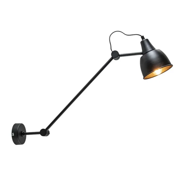 Sale Straluma Wandlamp industrieel verstelbare arm zwart