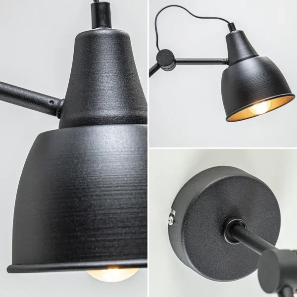 Sale Straluma Wandlamp industrieel verstelbare arm zwart