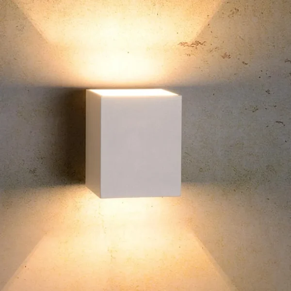 New Straluma Wandlamp kubus wit G9