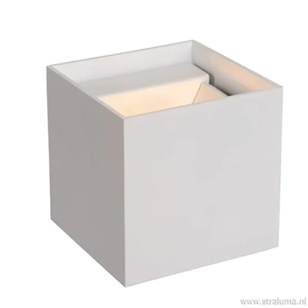 New Straluma Wandlamp kubus wit verstelbaar incl. led