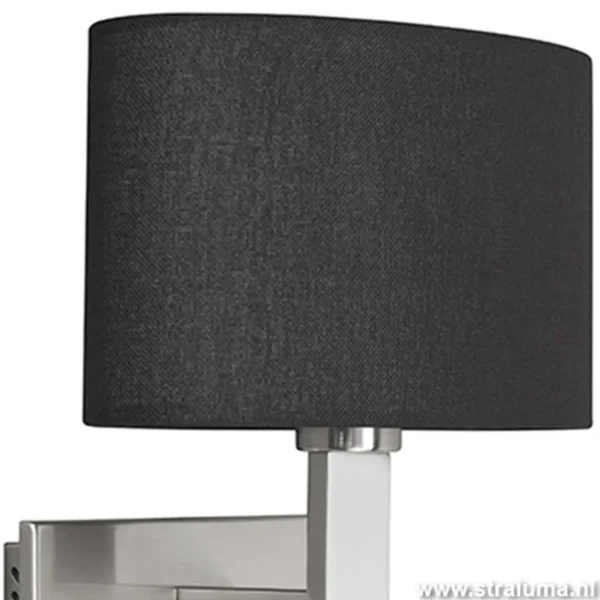 Discount Straluma Wandlamp New Oval kap zwart led