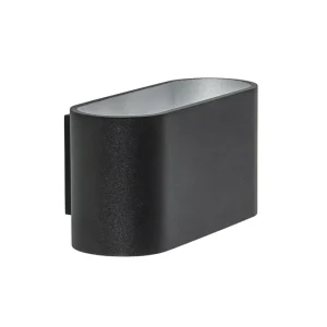 wandlamp_ovaal_zwartzilve_0.webp Online Straluma Wandlamp ovaal zwart/zilver g9