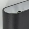 wandlamp_ovaal_zwartzilve_2.webp Online Straluma Wandlamp ovaal zwart/zilver g9