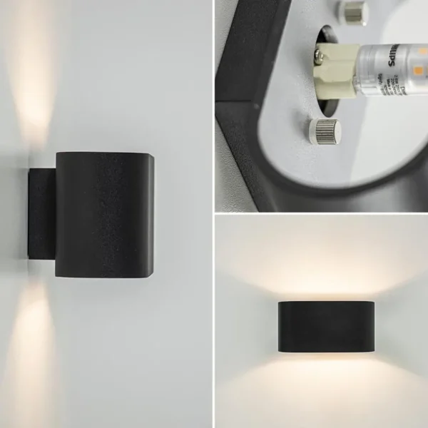 wandlamp_ovaal_zwartzilve_3.webp Online Straluma Wandlamp ovaal zwart/zilver g9