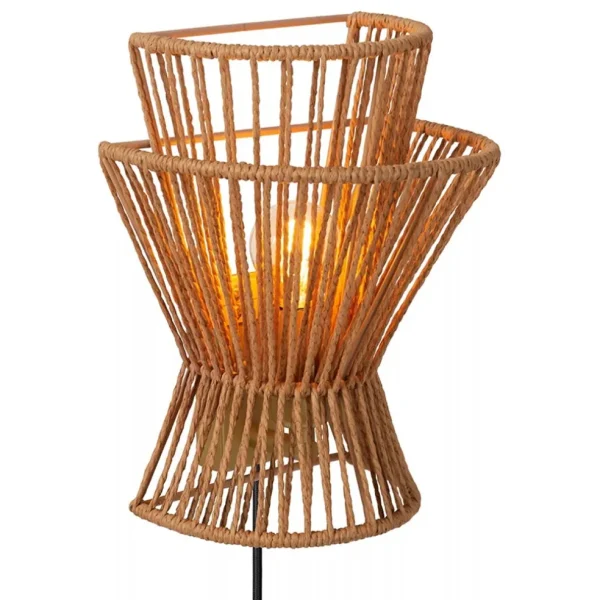 wandlamp_papier_naturel_m_1.webp Online Straluma Wandlamp papier naturel met mat goud