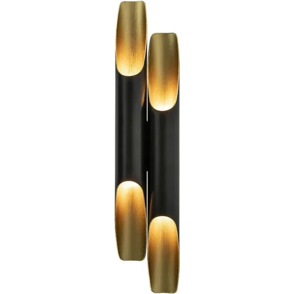 wandlamp_pipes_cm_zwartma_2.webp Best Straluma Wandlamp Pipes 48cm zwart/matgoud