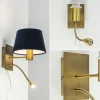 Clearance Straluma Wandlamp Regina antiek brons met leesarm exclusief kap