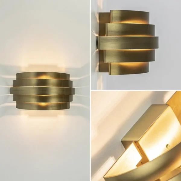 wandlamp_scudo_brass_cm_3.webp Best Straluma Wandlamp Scudo brass 25cm