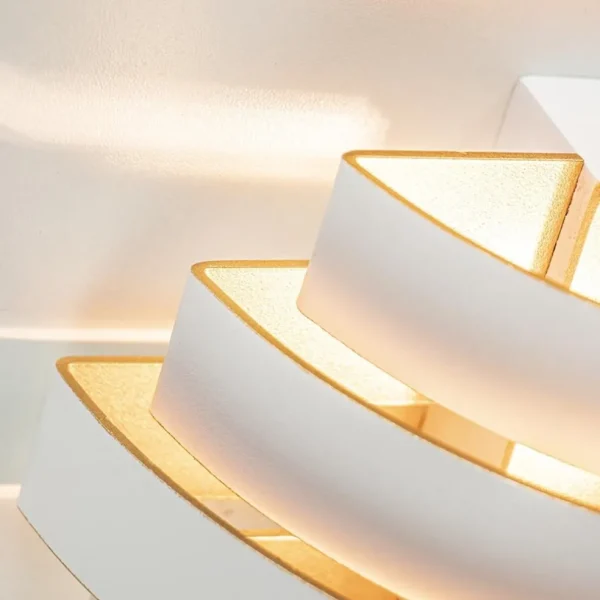 Store Straluma Wandlamp Scudo klein wit/goud
