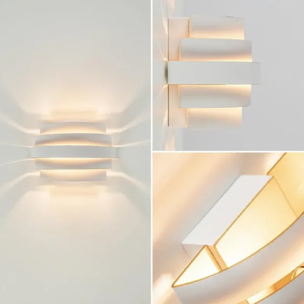 Store Straluma Wandlamp Scudo klein wit/goud