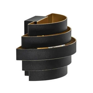 wandlamp_scudo_zwartgoud__0-1.webp Sale Straluma Wandlamp Scudo zwart/goud 20cm