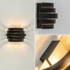 Sale Straluma Wandlamp Scudo zwart/goud 20cm