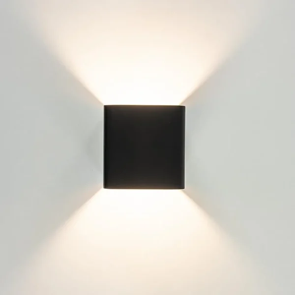 Fashion Straluma Wandlamp Stretto kubus zwart/goud