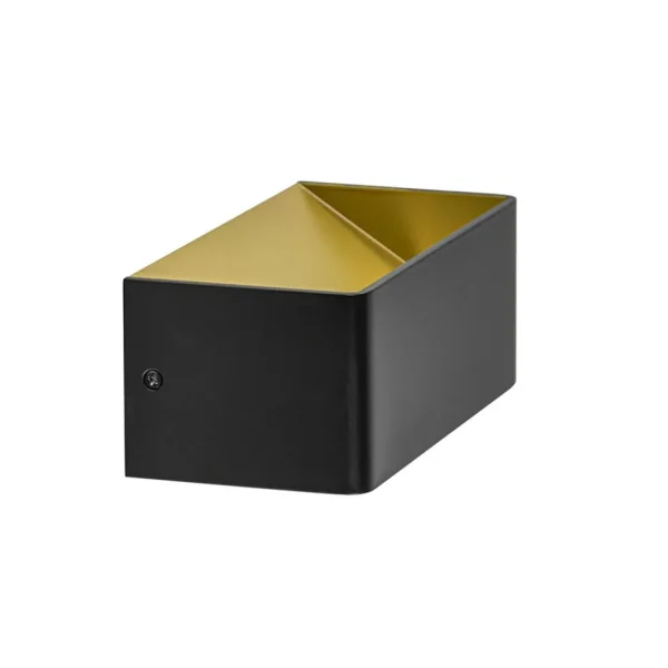 wandlamp_stretto_zwartgou_0.webp Flash Sale Straluma Wandlamp Stretto zwart/goud 20cm