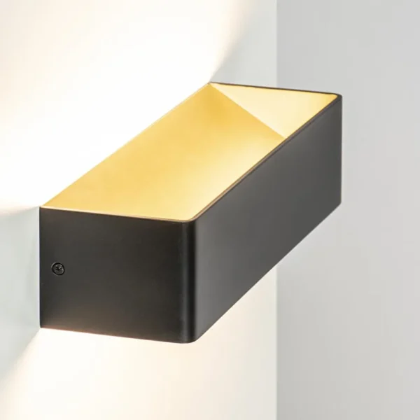 wandlamp_stretto_zwartgou_1-1.webp Best Sale Straluma Wandlamp Stretto zwart/goud 30cm